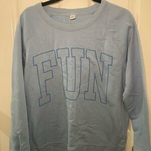 Light Blue 'FUN' Sweatshirt